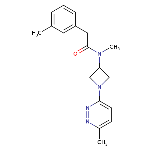 N-methyl-2-(3-methylphenyl)-N-[1-(6-methylpyridazin-3-yl)azetidin-3-yl]acetamide