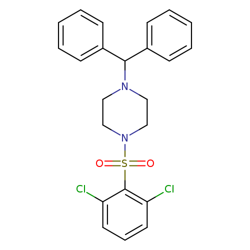 1-(2,6-dichlorobenzenesulfonyl)-4-(diphenylmethyl)piperazine