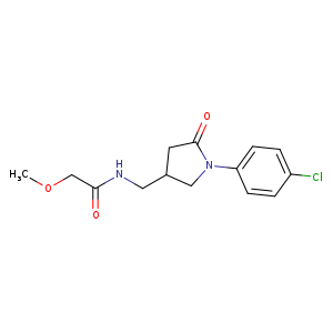 N-{[1-(4-chlorophenyl)-5-oxopyrrolidin-3-yl]methyl}-2-methoxyacetamide