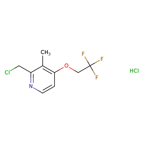 Pyridine, 2-(chloromethyl)-3-methyl-4-(2,2,2-trifluoroethoxy)-, hydrochloride (1:1)