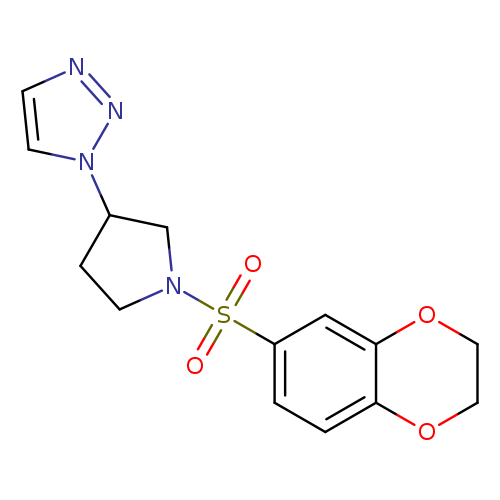 1-[1-(2,3-dihydro-1,4-benzodioxine-6-sulfonyl)pyrrolidin-3-yl]-1H-1,2,3-triazole