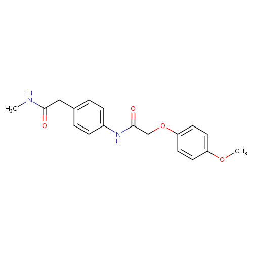 2-(4-methoxyphenoxy)-N-{4-[(methylcarbamoyl)methyl]phenyl}acetamide