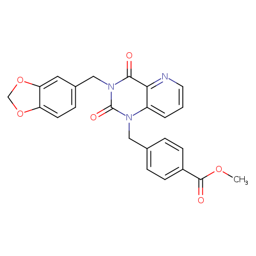 methyl 4-({3-[(2H-1,3-benzodioxol-5-yl)methyl]-2,4-dioxo-1H,2H,3H,4H-pyrido[3,2-d]pyrimidin-1-yl}methyl)benzoate