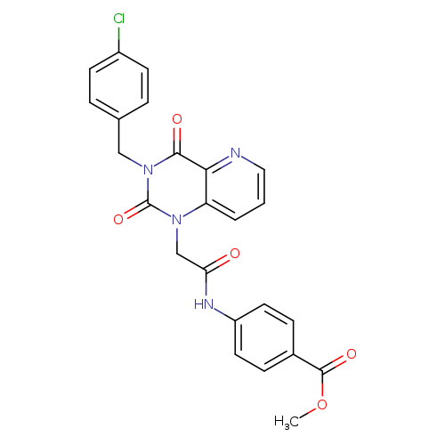 methyl 4-(2-{3-[(4-chlorophenyl)methyl]-2,4-dioxo-1H,2H,3H,4H-pyrido[3,2-d]pyrimidin-1-yl}acetamido)benzoate