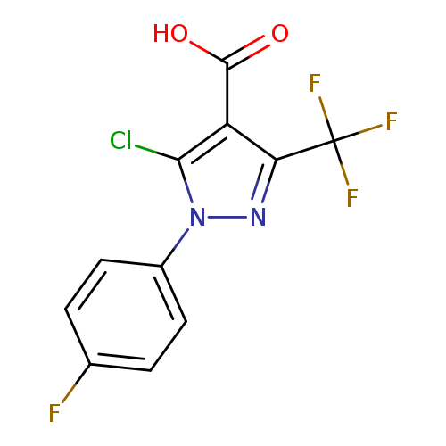 5-chloro-3-(trifluoromethyl)-1-(4-fluorophenyl)-1H-pyrazole-4-carboxylic acid