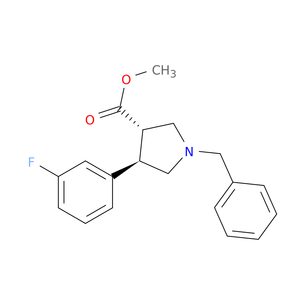 Methyl trans-1-benzyl-4-(3-fluorophenyl)pyrrolidine-3-carboxylate;