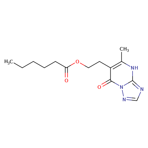 2-{5-methyl-7-oxo-4H,7H-[1,2,4]triazolo[1,5-a]pyrimidin-6-yl}ethyl hexanoate
