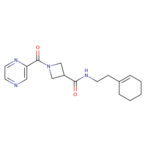 N-[2-(cyclohex-1-en-1-yl)ethyl]-1-(pyrazine-2-carbonyl)azetidine-3-carboxamide