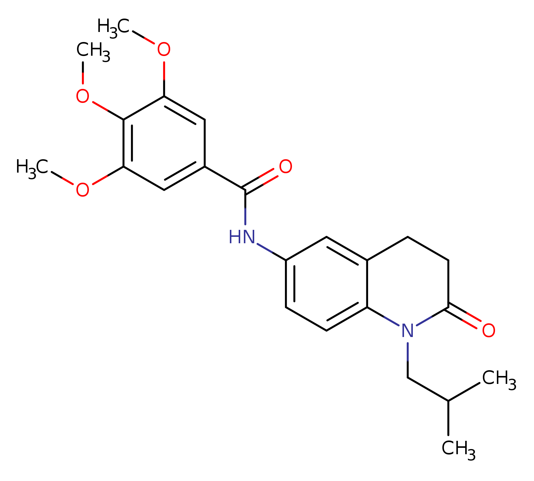 3,4,5-trimethoxy-N-[1-(2-methylpropyl)-2-oxo-1,2,3,4-tetrahydroquinolin-6-yl]benzamide
