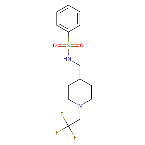 N-{[1-(2,2,2-trifluoroethyl)piperidin-4-yl]methyl}benzenesulfonamide