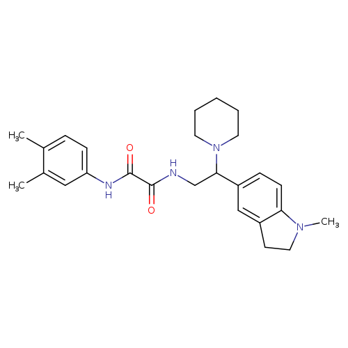 N'-(3,4-dimethylphenyl)-N-[2-(1-methyl-2,3-dihydro-1H-indol-5-yl)-2-(piperidin-1-yl)ethyl]ethanediamide