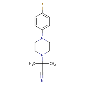 2-[4-(4-fluorophenyl)piperazin-1-yl]-2-methylpropanenitrile