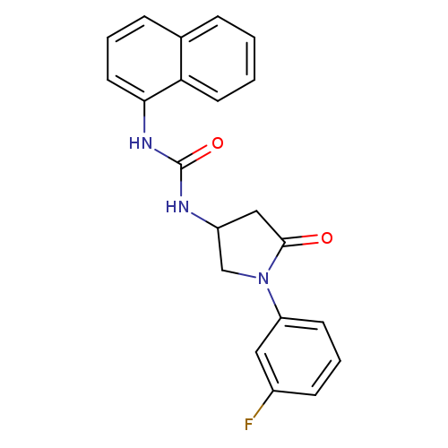3-[1-(3-fluorophenyl)-5-oxopyrrolidin-3-yl]-1-(naphthalen-1-yl)urea