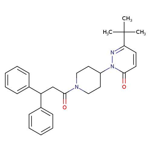 6-tert-butyl-2-[1-(3,3-diphenylpropanoyl)piperidin-4-yl]-2,3-dihydropyridazin-3-one