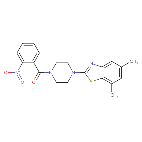 5,7-dimethyl-2-[4-(2-nitrobenzoyl)piperazin-1-yl]-1,3-benzothiazole