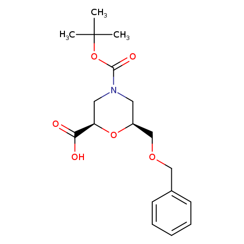 (2R,6S)-6-(benzyloxymethyl)-4-(tert-butoxycarbonyl)morpholine-2-carboxylic acid