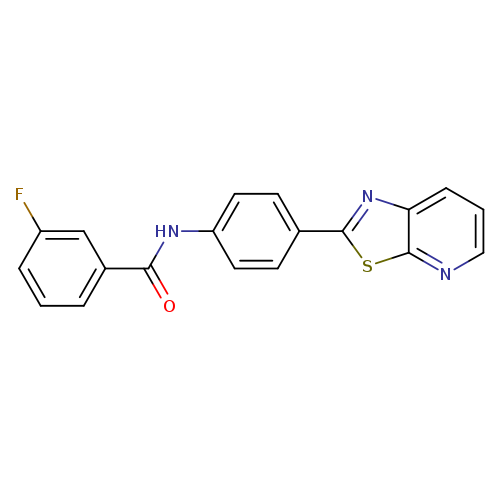 3-fluoro-N-(4-{[1,3]thiazolo[5,4-b]pyridin-2-yl}phenyl)benzamide