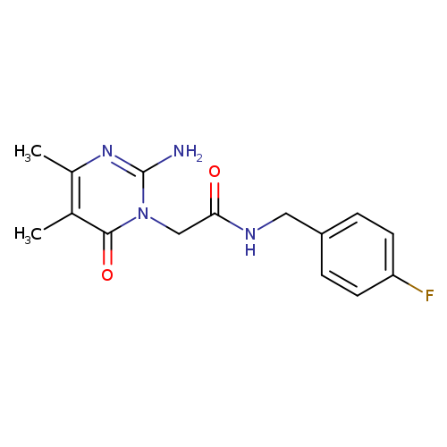 2-(2-amino-4,5-dimethyl-6-oxo-1,6-dihydropyrimidin-1-yl)-N-[(4-fluorophenyl)methyl]acetamide