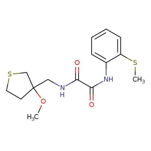 N-[(3-methoxythiolan-3-yl)methyl]-N'-[2-(methylsulfanyl)phenyl]ethanediamide