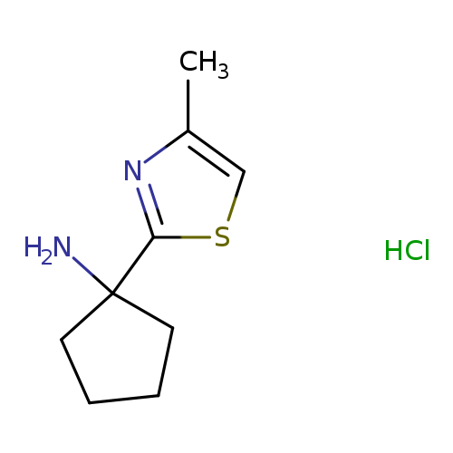 1-(4-methyl-1,3-thiazol-2-yl)cyclopentan-1-amine hydrochloride