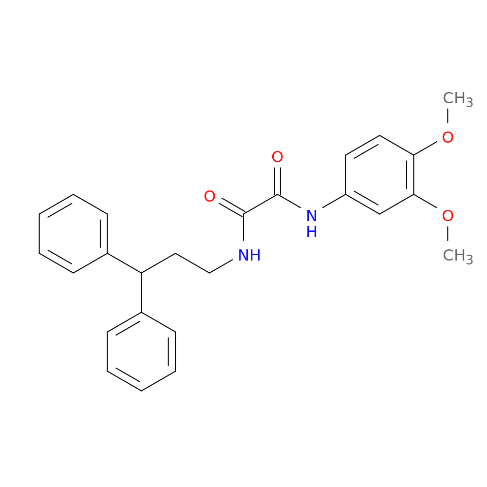 N-(3,4-dimethoxyphenyl)-N'-(3,3-diphenylpropyl)ethanediamide