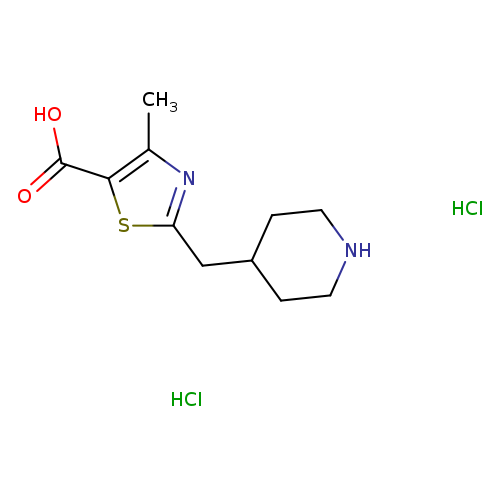 4-methyl-2-[(piperidin-4-yl)methyl]-1,3-thiazole-5-carboxylic acid dihydrochloride