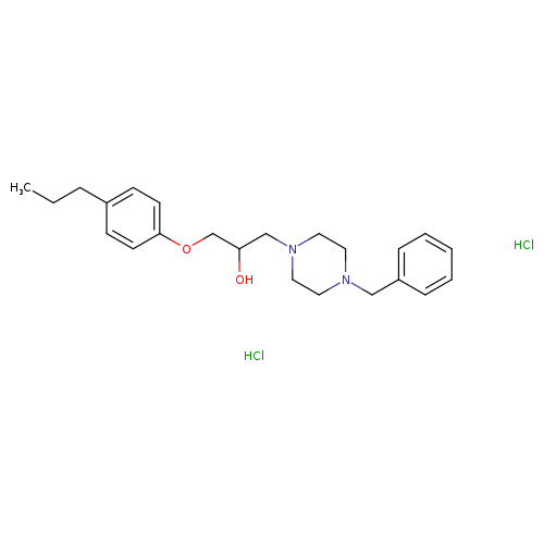 1-(4-benzylpiperazin-1-yl)-3-(4-propylphenoxy)propan-2-ol dihydrochloride