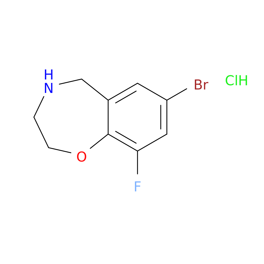 7-bromo-9-fluoro-2,3,4,5-tetrahydro-1,4-benzoxazepine hydrochloride