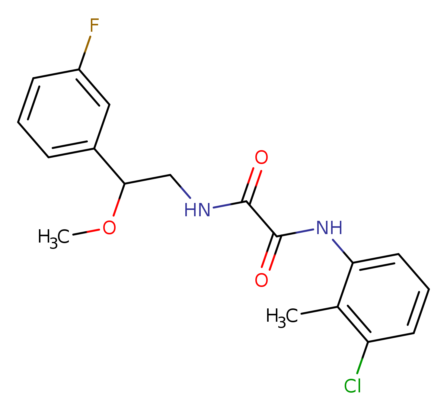 N-(3-chloro-2-methylphenyl)-N'-[2-(3-fluorophenyl)-2-methoxyethyl]ethanediamide