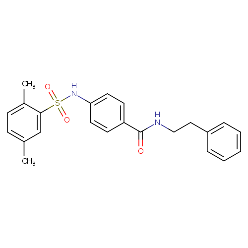 4-(2,5-dimethylbenzenesulfonamido)-N-(2-phenylethyl)benzamide