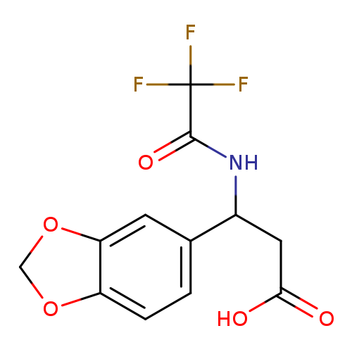 3-(2H-1,3-benzodioxol-5-yl)-3-(2,2,2-trifluoroacetamido)propanoic acid