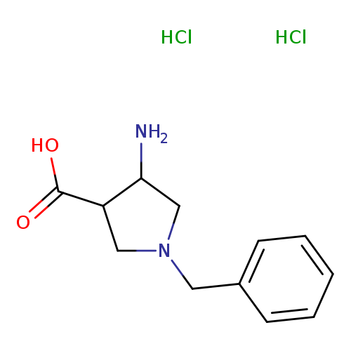 4-amino-1-benzylpyrrolidine-3-carboxylic acid dihydrochloride