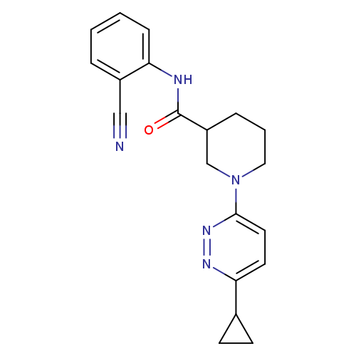 N-(2-cyanophenyl)-1-(6-cyclopropylpyridazin-3-yl)piperidine-3-carboxamide