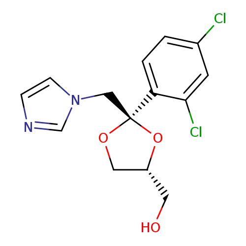 trans-2-​(2,​4-​Dichlorophenyl)​-​2-​(1H-​imidazol-​1-​ylmethyl)​-​1,​3-​dioxolane-​4-​methanol