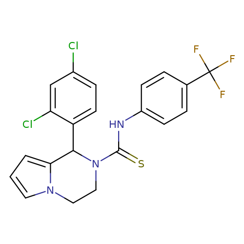 1-(2,4-dichlorophenyl)-N-[4-(trifluoromethyl)phenyl]-1H,2H,3H,4H-pyrrolo[1,2-a]pyrazine-2-carbothioamide