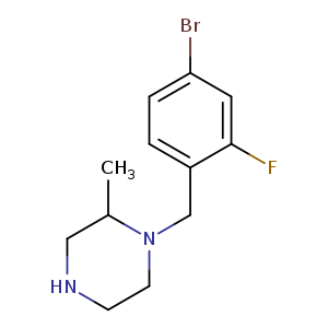 1-[(4-bromo-2-fluorophenyl)methyl]-2-methylpiperazine