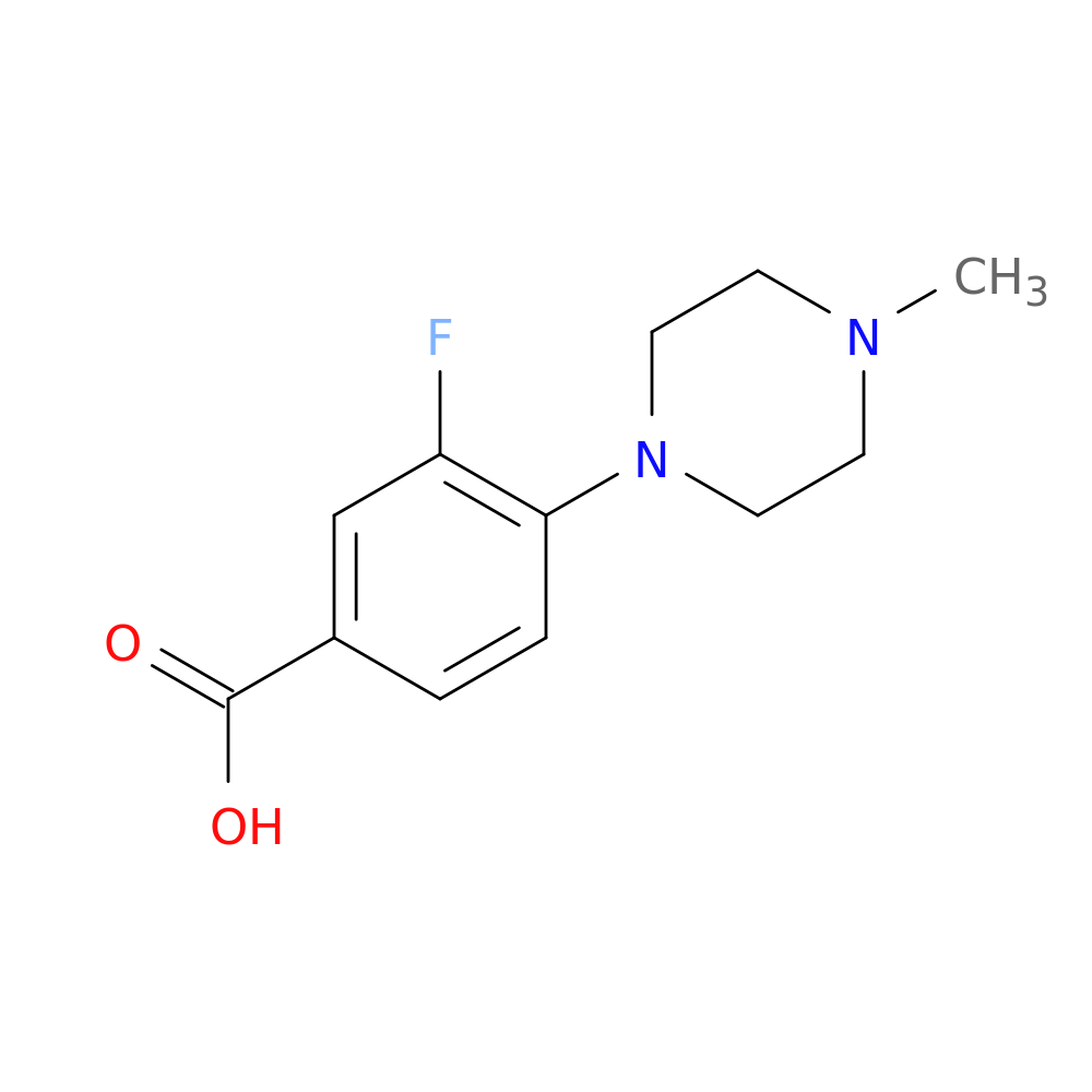 3-FLUORO-4-(4-METHYL-1-PIPERAZINYL)BENZOIC ACID