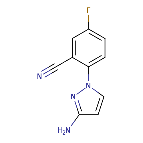 2-(3-amino-1H-pyrazol-1-yl)-5-fluorobenzonitrile