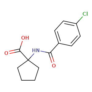 Cyclopentanecarboxylic acid, 1-[(4-chlorobenzoyl)amino]-