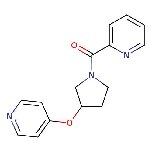 2-[3-(pyridin-4-yloxy)pyrrolidine-1-carbonyl]pyridine