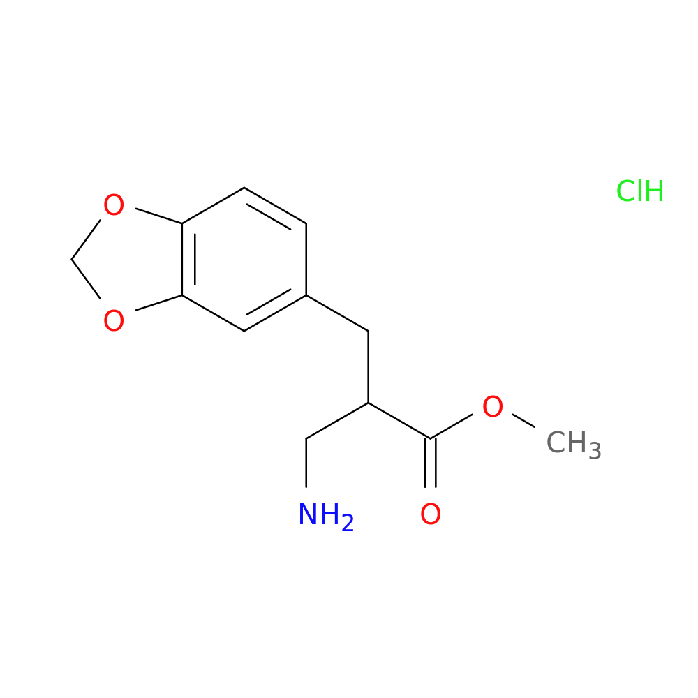 Methyl 3-amino-2-(2h-1,3-benzodioxol-5-ylmethyl)propanoate hydrochloride