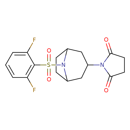 1-[8-(2,6-difluorobenzenesulfonyl)-8-azabicyclo[3.2.1]octan-3-yl]pyrrolidine-2,5-dione
