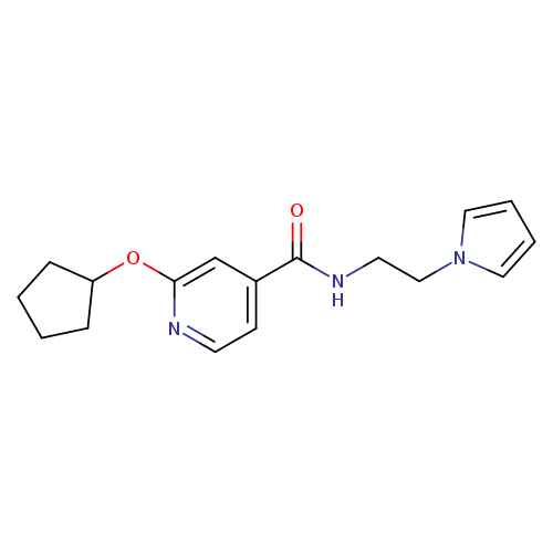 2-(cyclopentyloxy)-N-[2-(1H-pyrrol-1-yl)ethyl]pyridine-4-carboxamide
