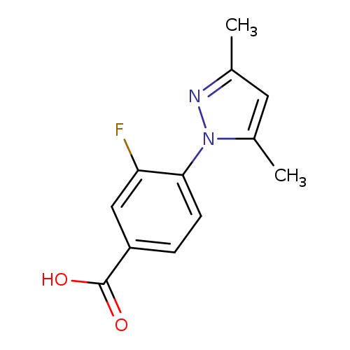 4-(3,5-Dimethyl-1H-pyrazol-1-yl)-3-fluorobenzoic acid