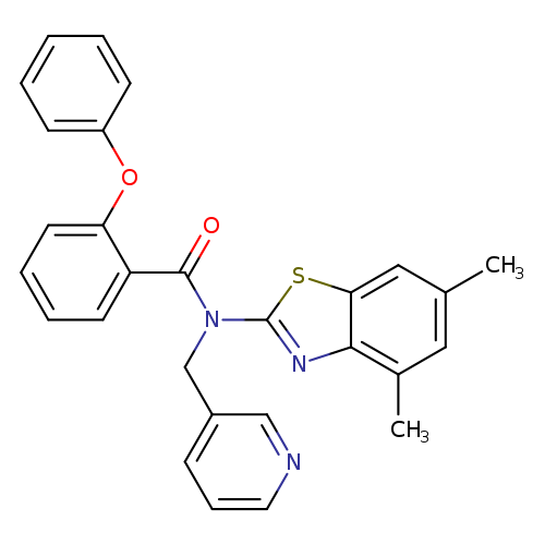 N-(4,6-dimethyl-1,3-benzothiazol-2-yl)-2-phenoxy-N-[(pyridin-3-yl)methyl]benzamide