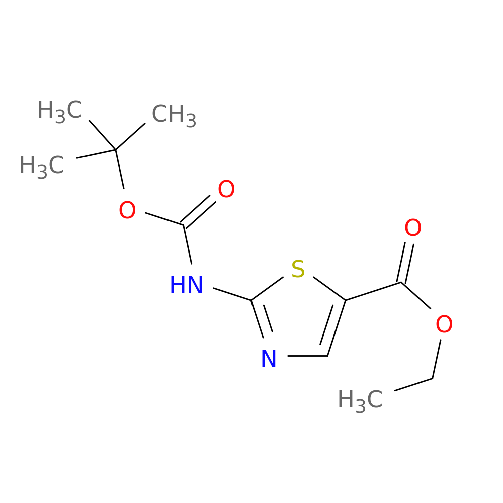 5-Thiazolecarboxylic acid, 2-[[(1,1-dimethylethoxy)carbonyl]amino]-, ethyl ester