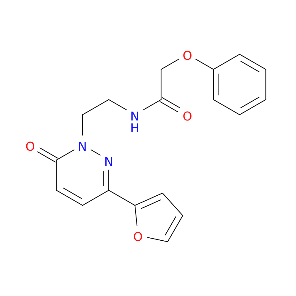N-{2-[3-(furan-2-yl)-6-oxo-1,6-dihydropyridazin-1-yl]ethyl}-2-phenoxyacetamide