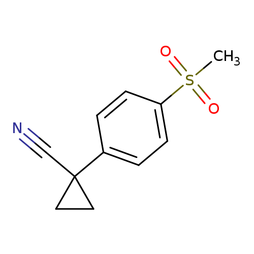 1-(4-methanesulfonylphenyl)cyclopropane-1-carbonitrile