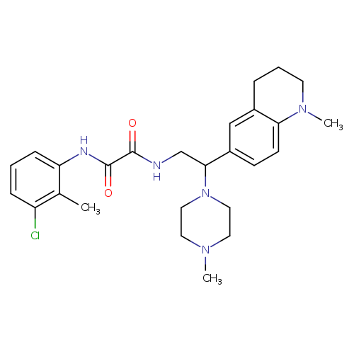 N'-(3-chloro-2-methylphenyl)-N-[2-(1-methyl-1,2,3,4-tetrahydroquinolin-6-yl)-2-(4-methylpiperazin-1-yl)ethyl]ethanediamide