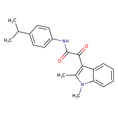 2-(1,2-dimethyl-1H-indol-3-yl)-2-oxo-N-[4-(propan-2-yl)phenyl]acetamide